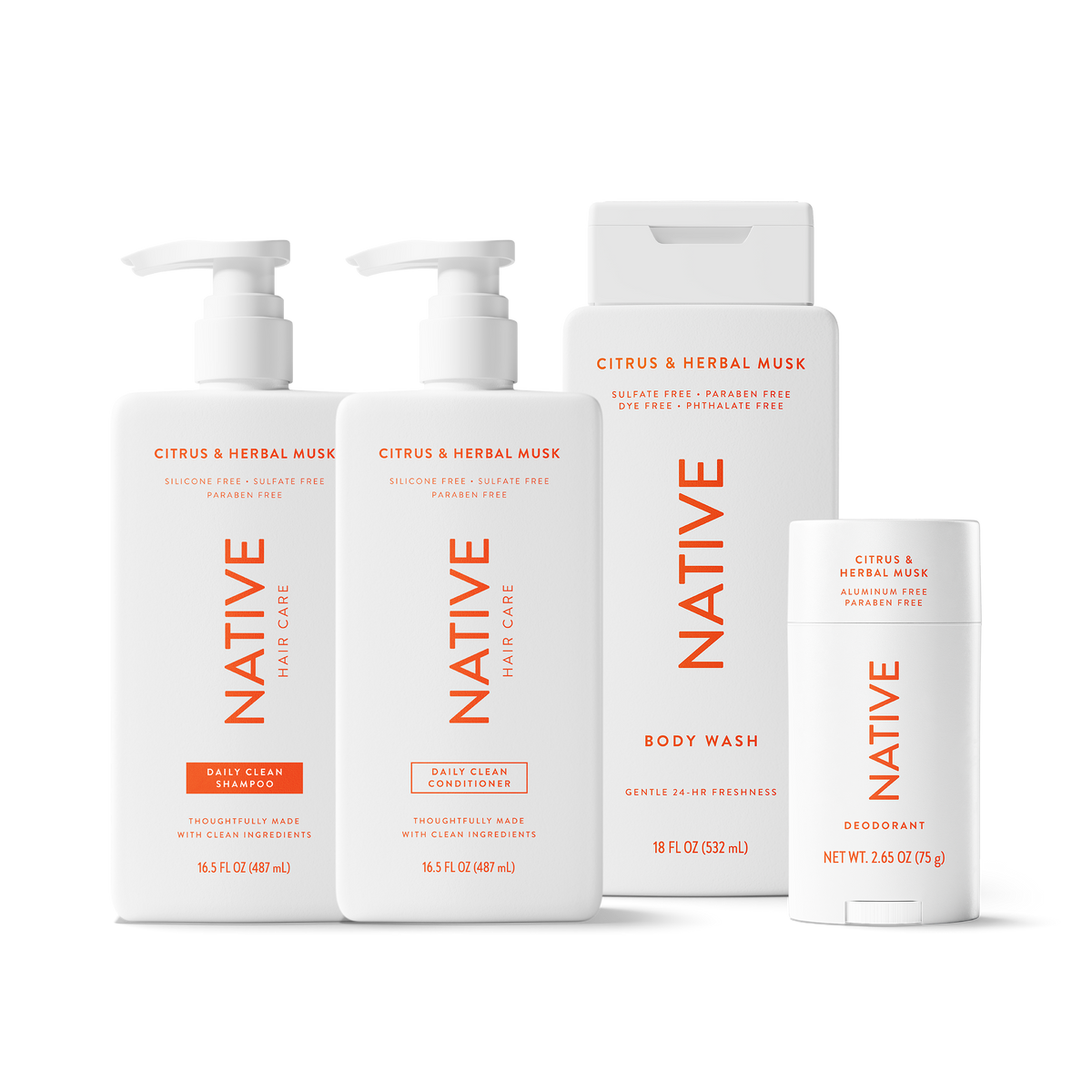 Daily Essentials Set - Citrus & Herbal Musk