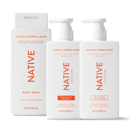 Shower Essentials Trio - Citrus & Herbal Musk