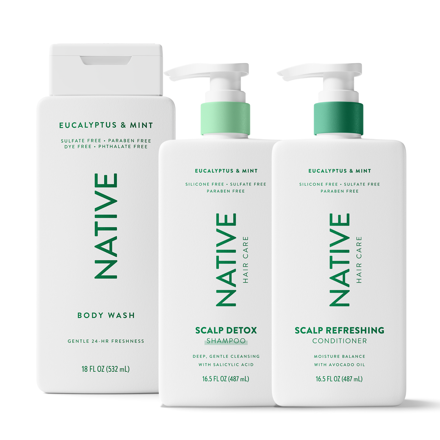 Shower Essentials Trio - Eucalyptus & Mint