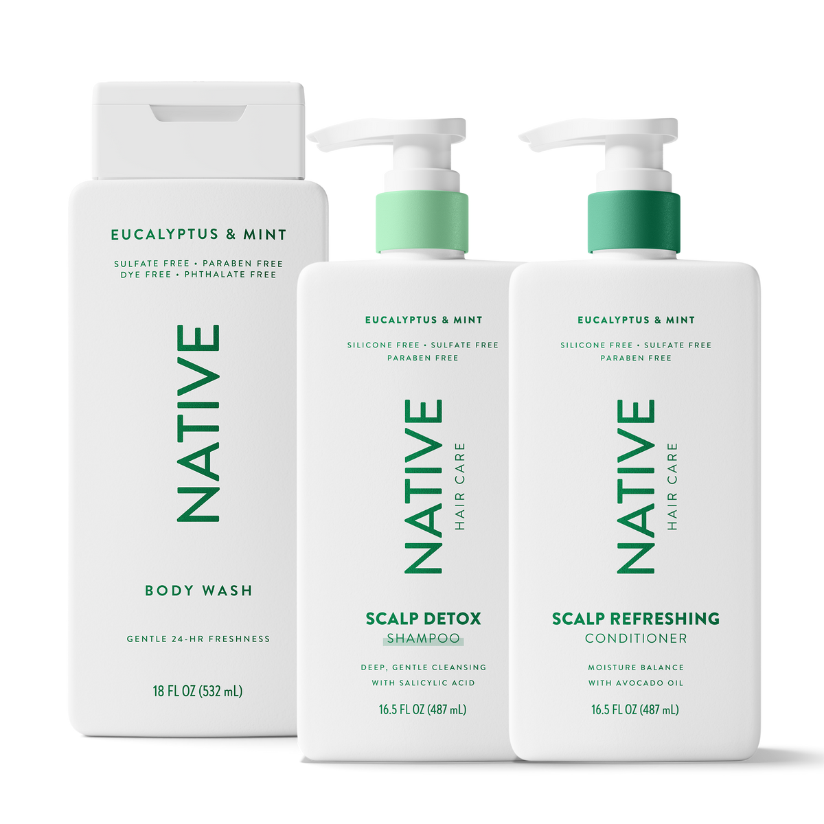 Shower Essentials Trio - Eucalyptus & Mint